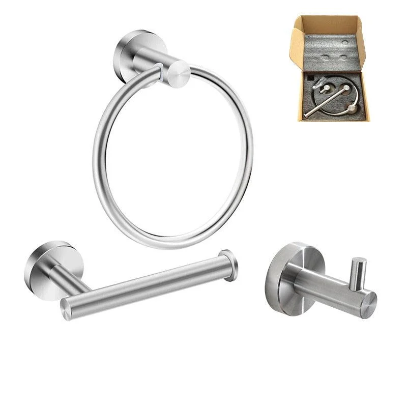 Stainless Steel Bathroom Set 3-piece Modern Style Simple Bathroom Hardware Set -Bathlova