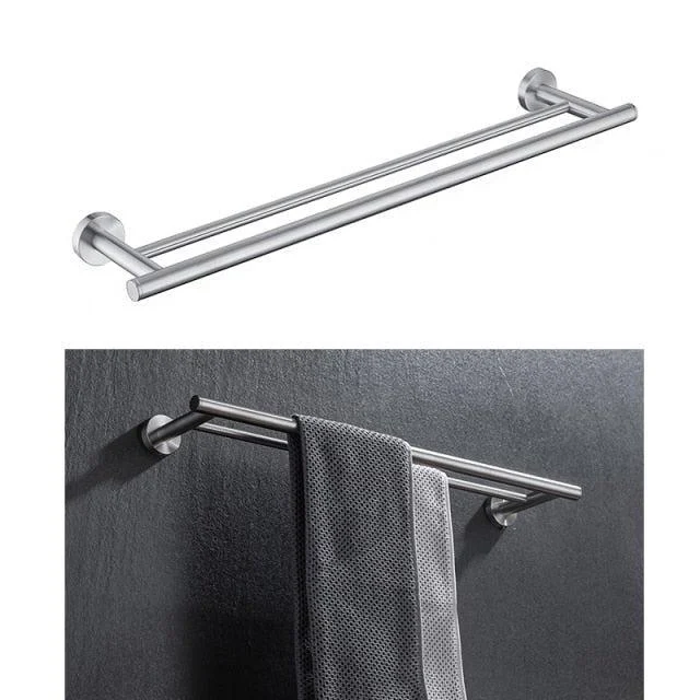 Stainless Steel Bathroom Set Bathroom Accessories Black Towel Rail Bar -Bathlova