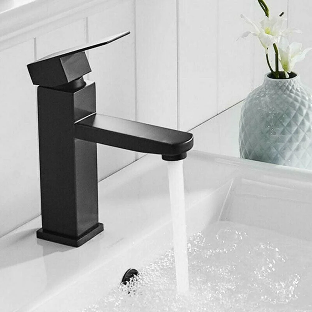 Stainless Steel Bathroom Tap Matte Black High Temperature Tap -Bathlova