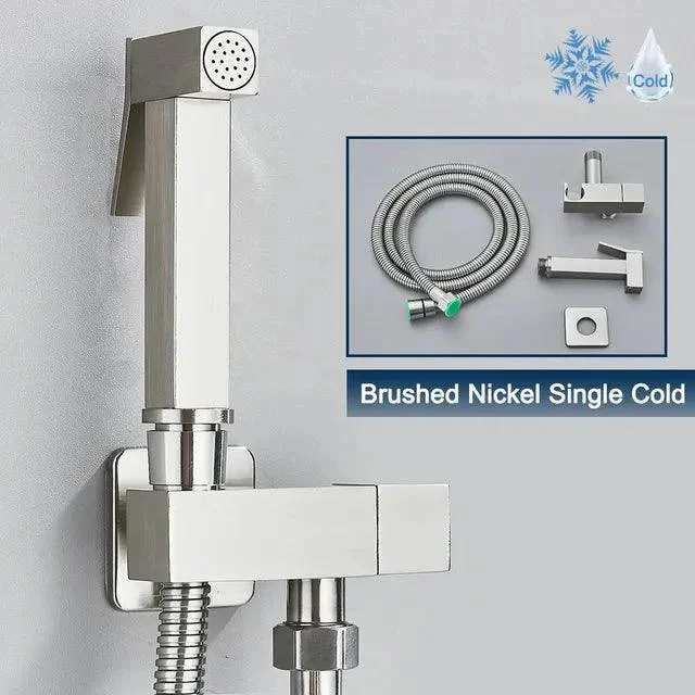 Stainless Steel Bidet Tap Bathroom Single Toilet Bidet Sprayer -Bathlova