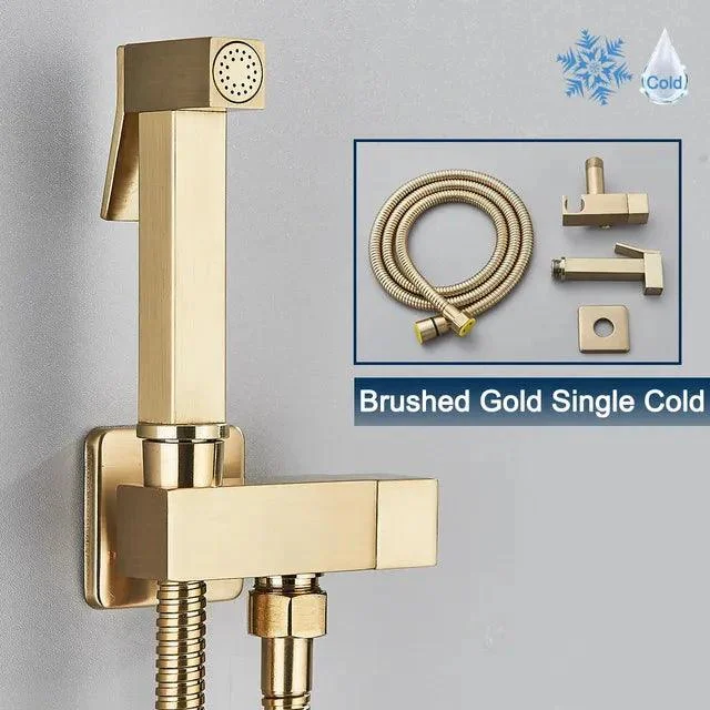 Stainless Steel Bidet Tap Bathroom Single Toilet Bidet Sprayer -Bathlova