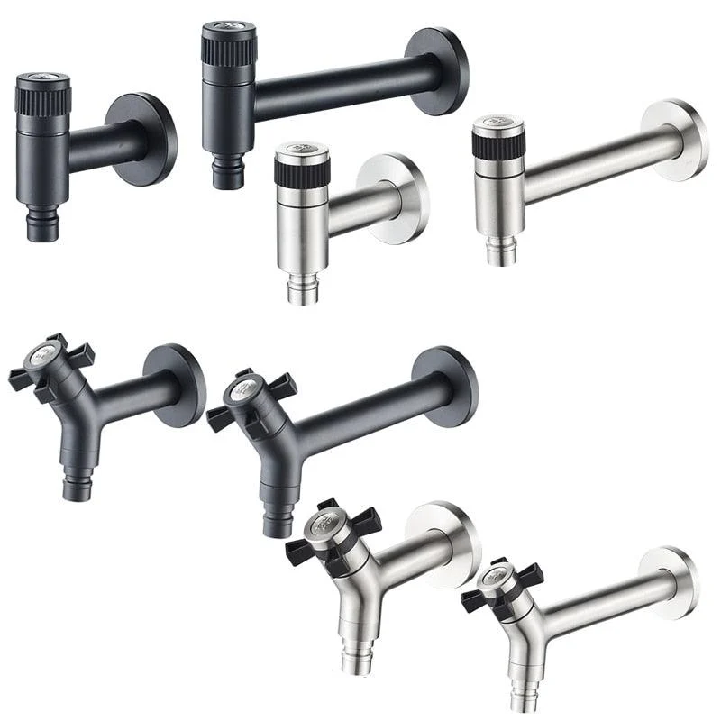 Stainless Steel Black Taps Lengthen Outdoor Garden Taps -Bathlova