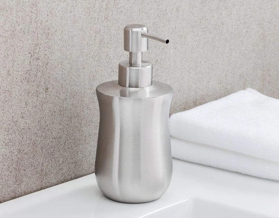 Stainless Steel Bottle Liquid Soap Dispenser Bathroom Accessory -Bathlova