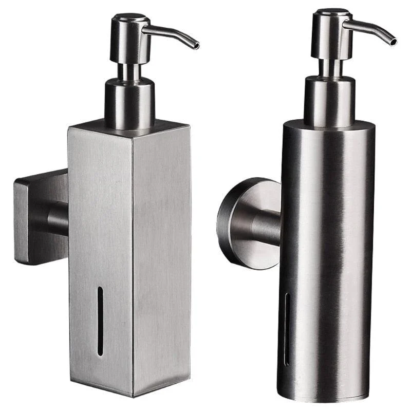 Stainless Steel Brushed Nickel Finish Soap Dispenser Shampoo Box -Bathlova