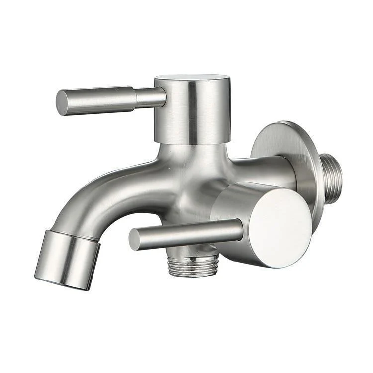 Stainless Steel Dual Handles Washing Machine Taps -Bathlova