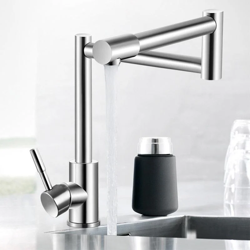 Stainless Steel Folding Tap Mixer 360 Degree Swivel Kitchen Taps -Bathlova