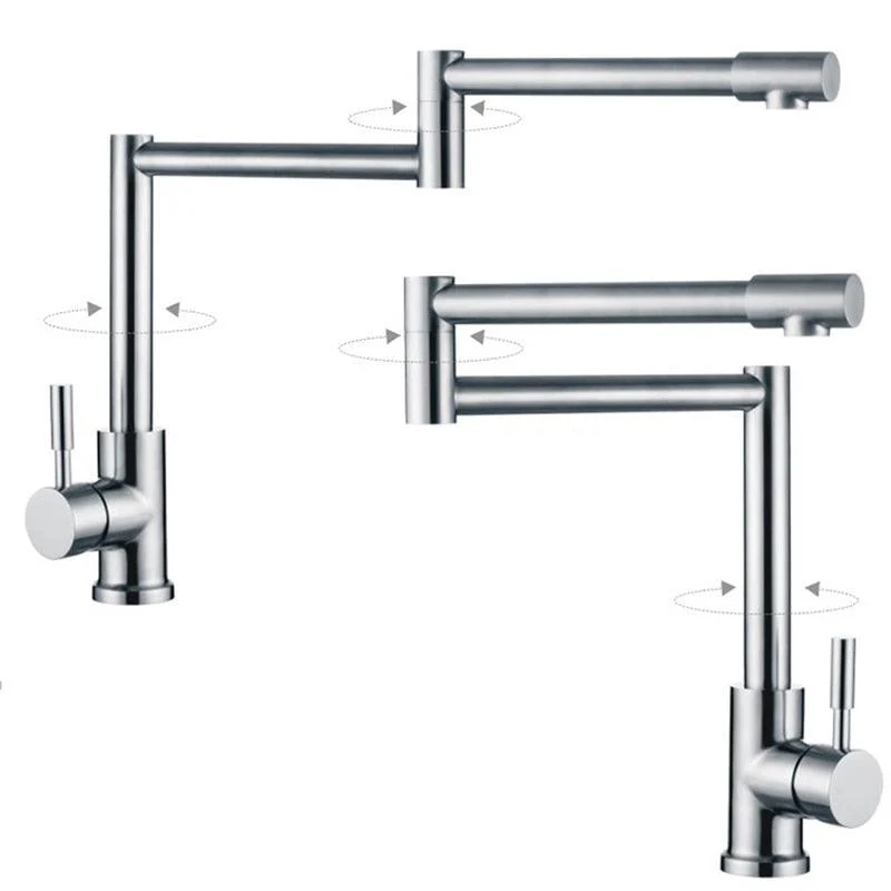 Stainless Steel Folding Tap Mixer 360 Degree Swivel Kitchen Taps -Bathlova