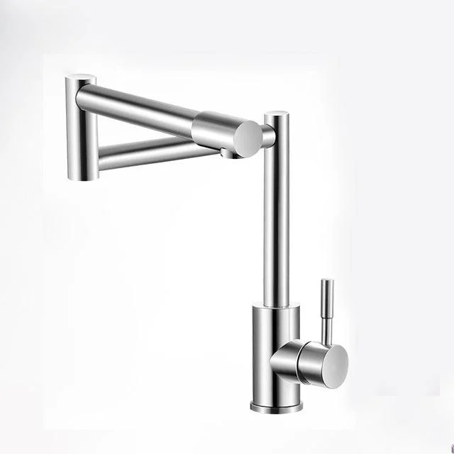 Stainless Steel Folding Tap Mixer 360 Degree Swivel Kitchen Taps -Bathlova