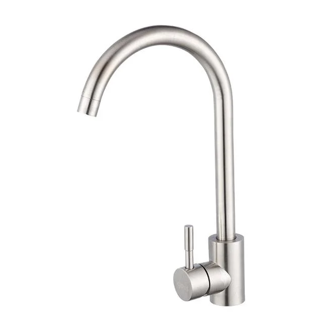 Stainless Steel Kitchen Mixer Single Handle Kitchen Tap -Bathlova