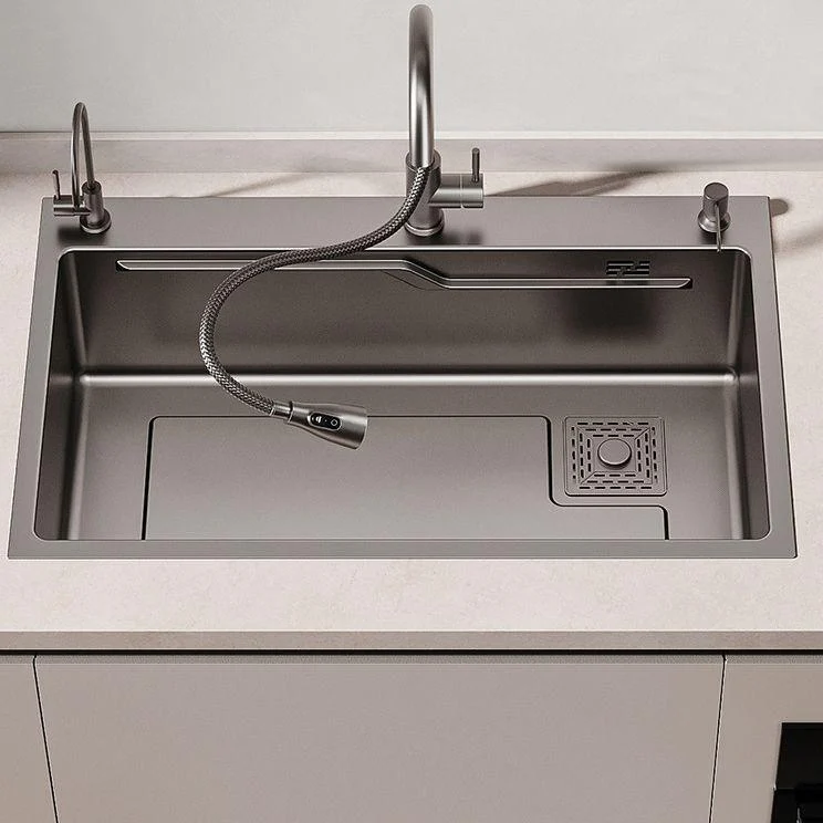 Stainless Steel Kitchen Sink 3 Holes Drop-In Noise-cancelling Design Kitchen Sink -Bathlova