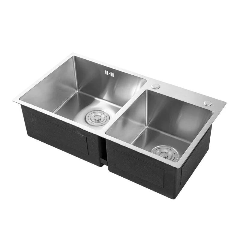 Stainless Steel Kitchen Sink Contemporary Double Bowl Kitchen Sink -Bathlova