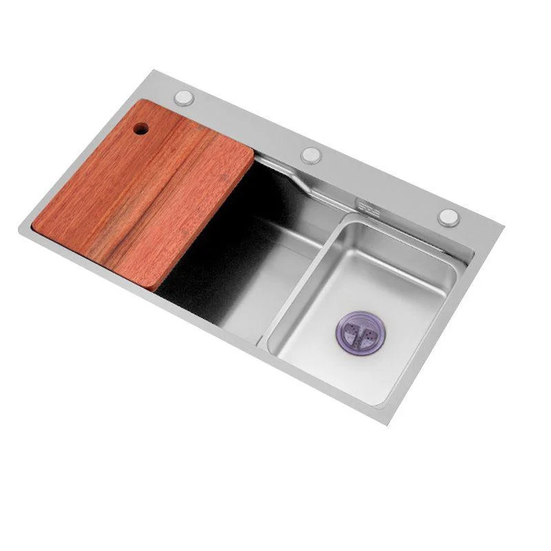 Stainless Steel Kitchen Sink Contemporary Kitchen Sink with Drain Assembly -Bathlova