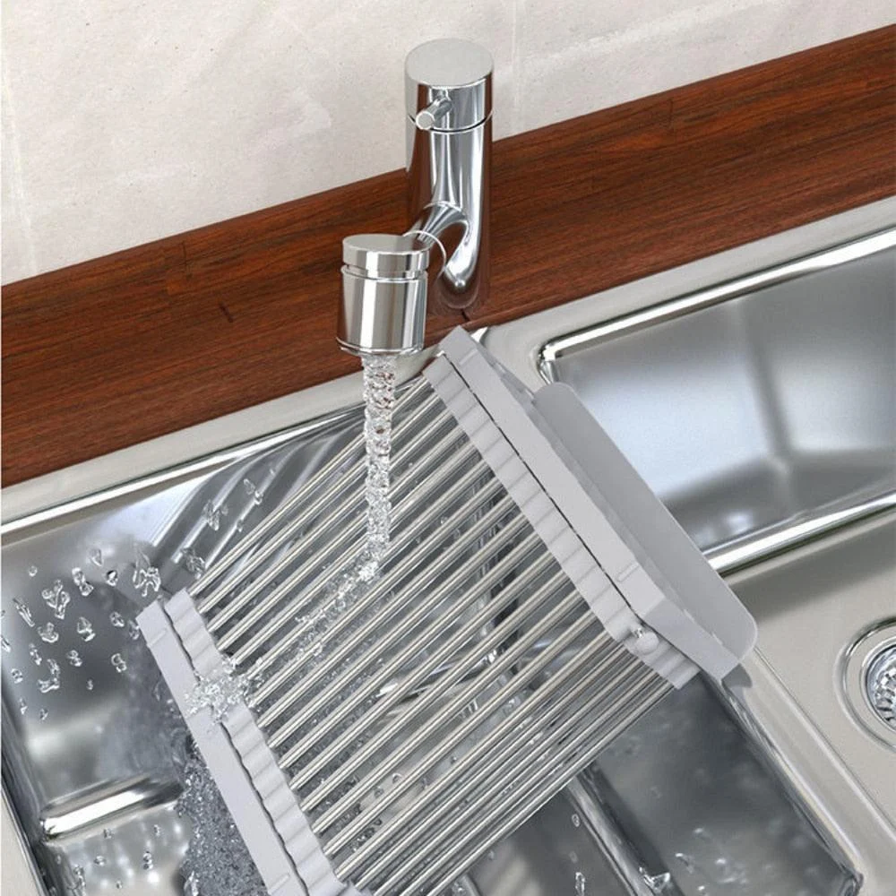 Stainless Steel Kitchen Sink Dish Drying Rack -Bathlova