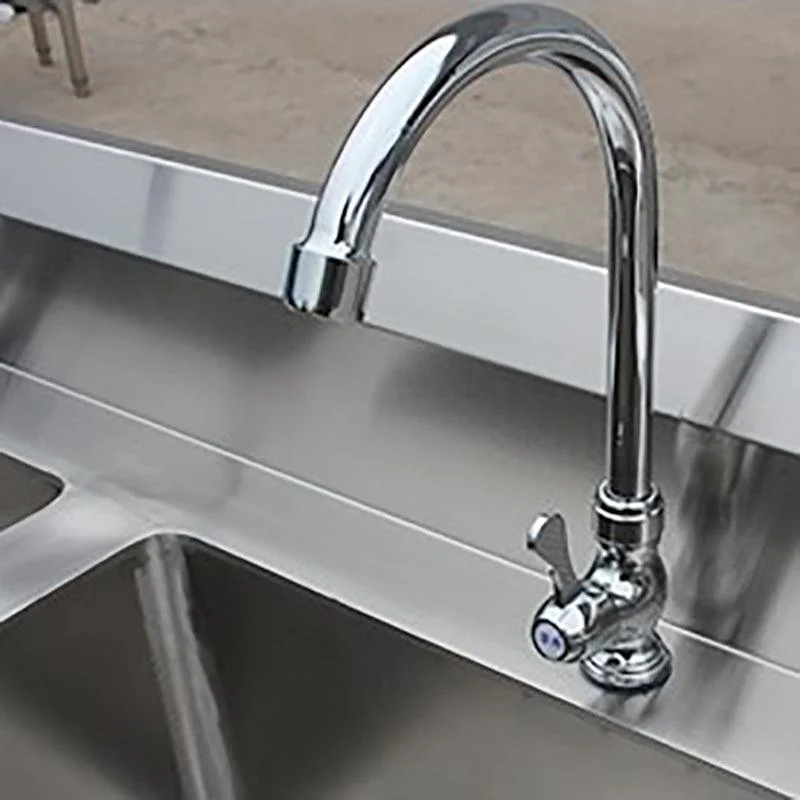 Stainless Steel Kitchen Sink Freestanding Kitchen Sink with Tap Included -Bathlova