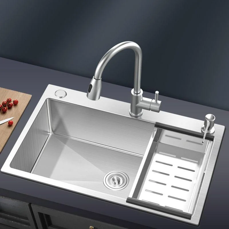 Stainless Steel Kitchen Sink Modern Kitchen Sink with Drain Assembly -Bathlova