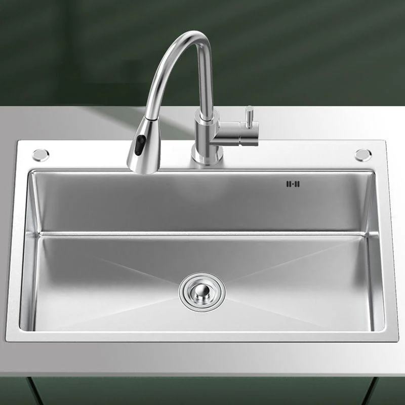 Stainless Steel Kitchen Sink Modern Kitchen Sink with Drain Assembly -Bathlova