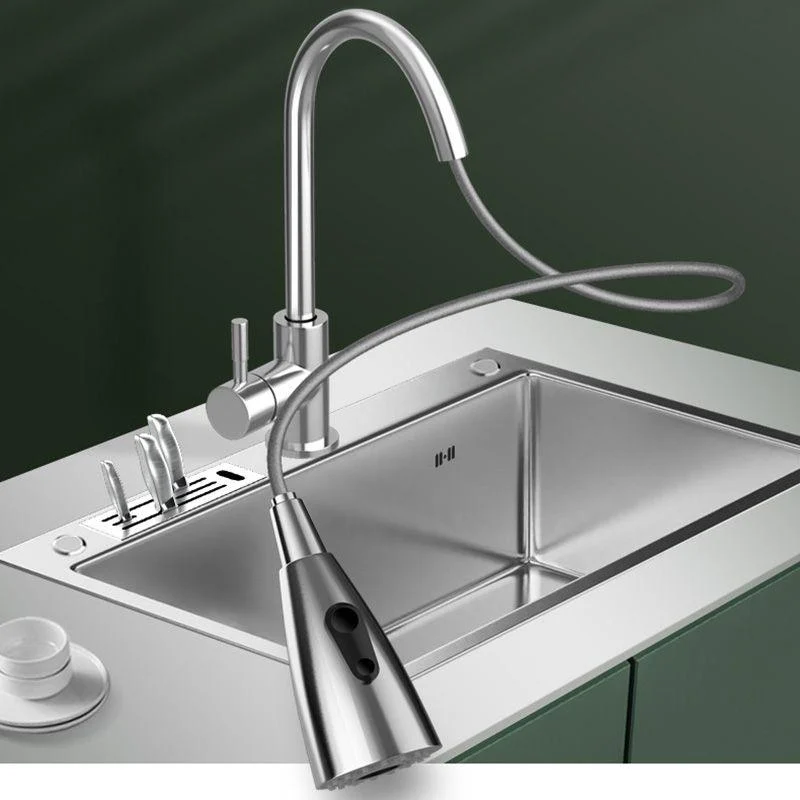 Stainless Steel Kitchen Sink Modern Kitchen Sink with Drain Assembly -Bathlova