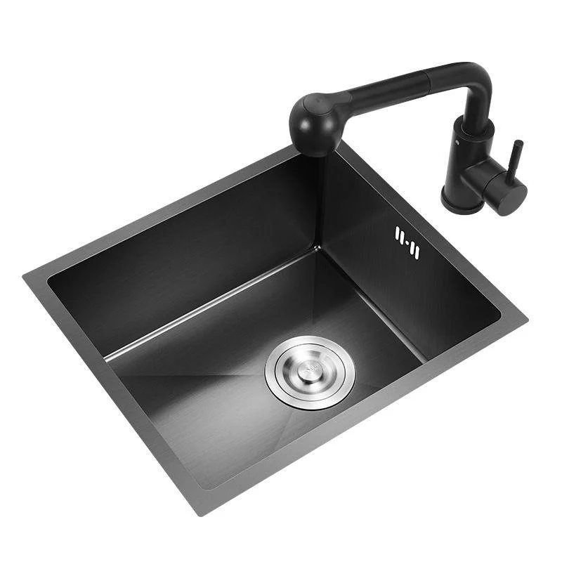 Stainless Steel Kitchen Sink Modern Single Bowl Kitchen Sink -Bathlova