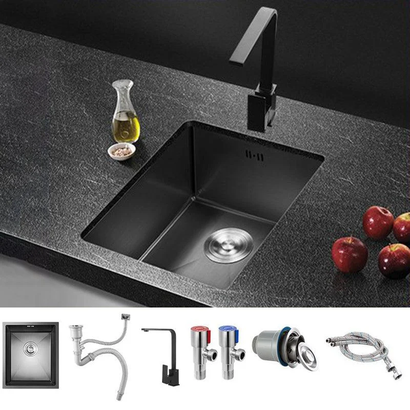 Stainless Steel Kitchen Sink Modern Single Bowl Kitchen Sink -Bathlova