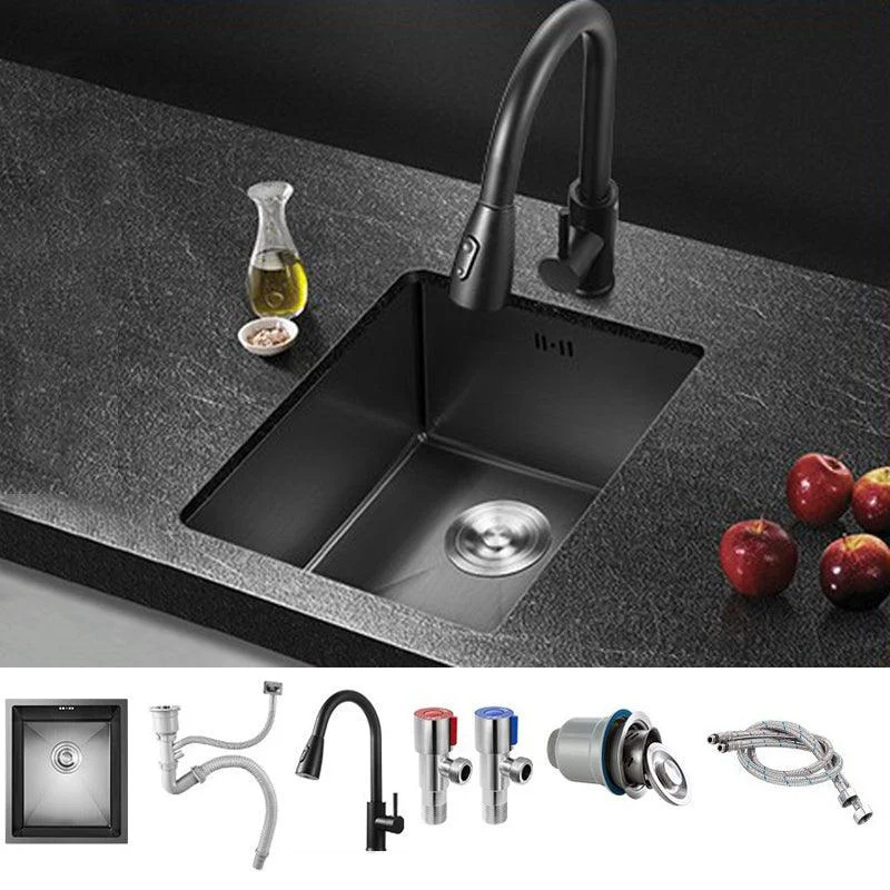 Stainless Steel Kitchen Sink Modern Single Bowl Kitchen Sink -Bathlova