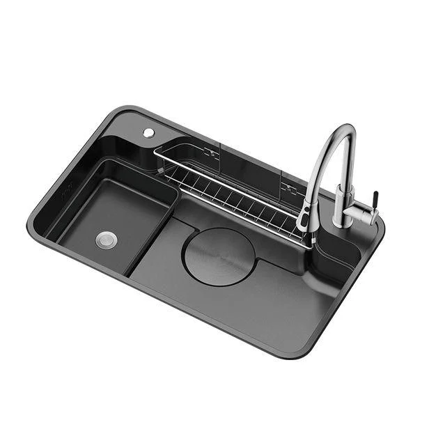 Stainless Steel Kitchen Sink Modern Style Kitchen Sink with Drain Strainer Kit -Bathlova