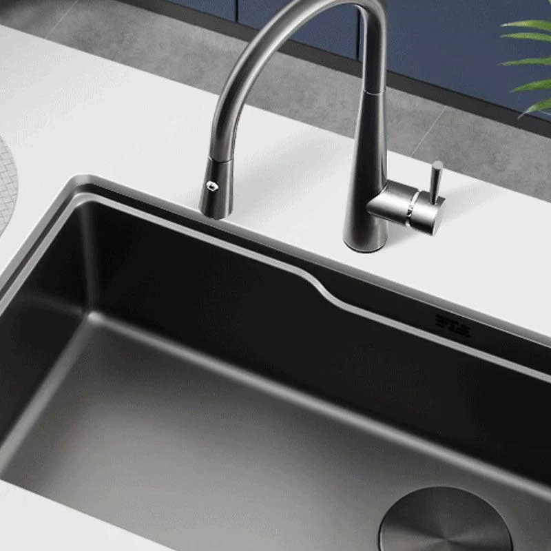 Stainless Steel Kitchen Sink Single Basin Kitchen Sink with Cutting-Board -Bathlova