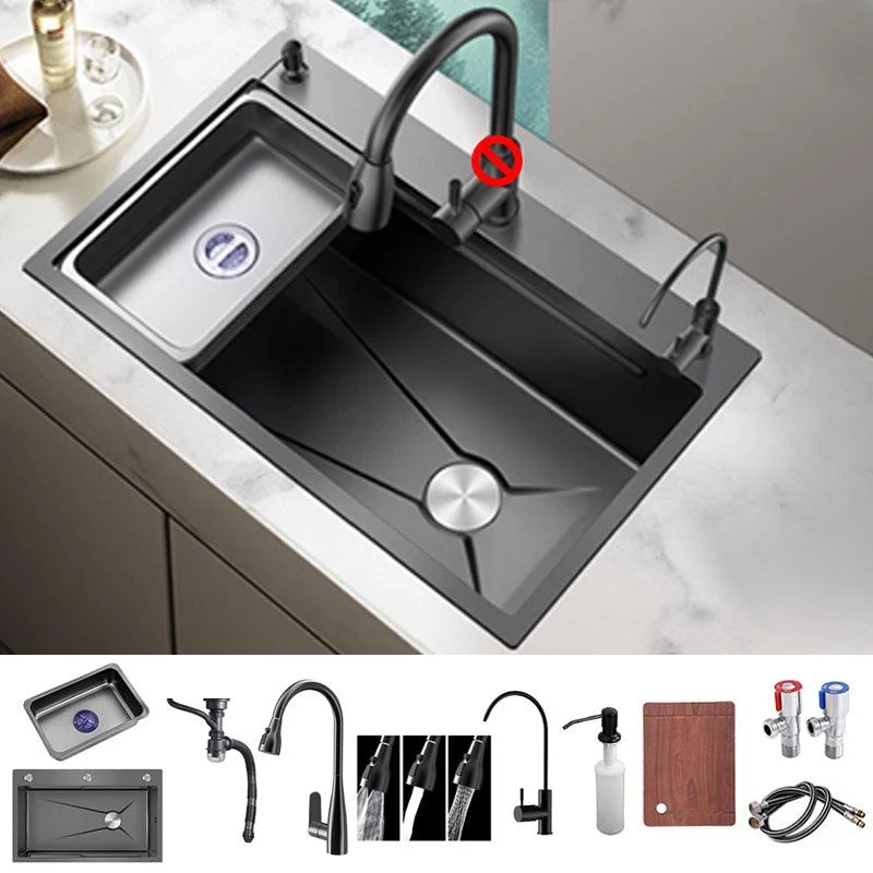 Stainless Steel Kitchen Sink Single Bowl Drop-In Kitchen Sink -Bathlova