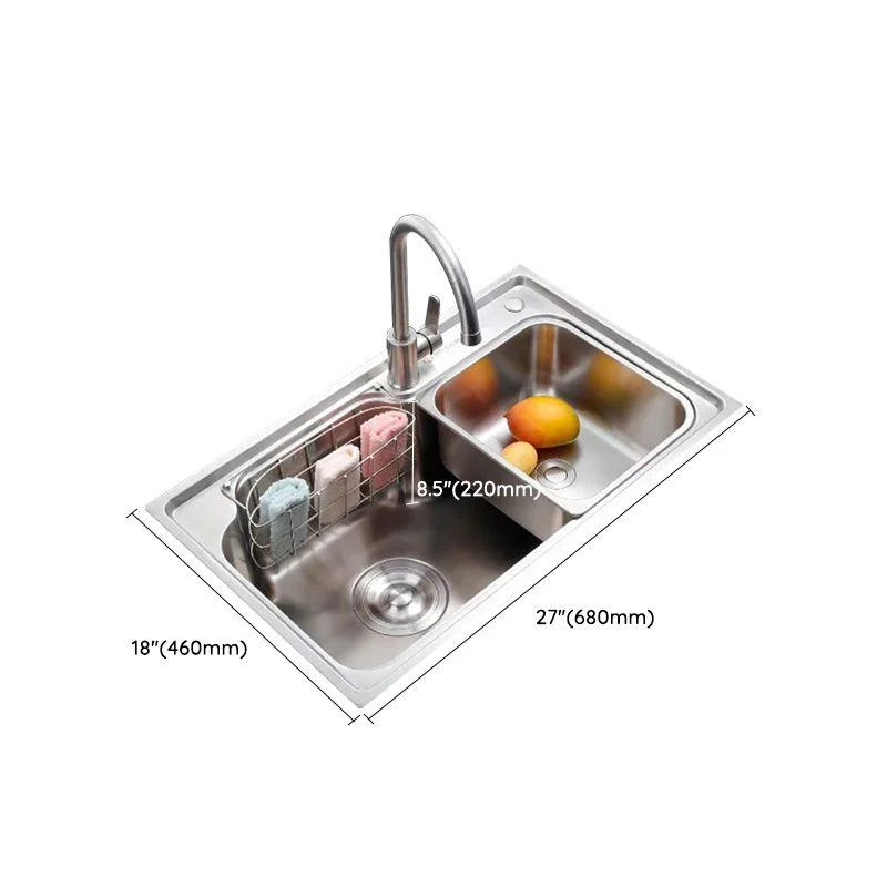 Stainless Steel Kitchen Sink Single Bowl Kitchen Sink(Not Included Tap) -Bathlova