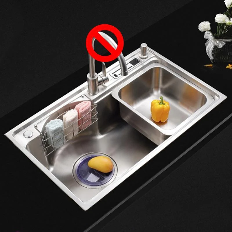 Stainless Steel Kitchen Sink Single Bowl Kitchen Sink(Not Included Tap) -Bathlova