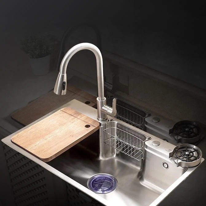 Stainless Steel Kitchen Sink Single Bowl Kitchen Sink(Not Included Tap) -Bathlova