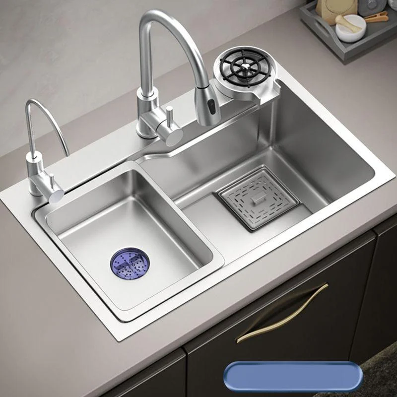 Stainless Steel Kitchen Sink Single Bowl Kitchen Sink with Tap Included -Bathlova