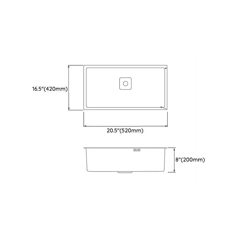 Stainless Steel Kitchen Sink Soundproof Detail Kitchen Sink with Basket Strainer -Bathlova