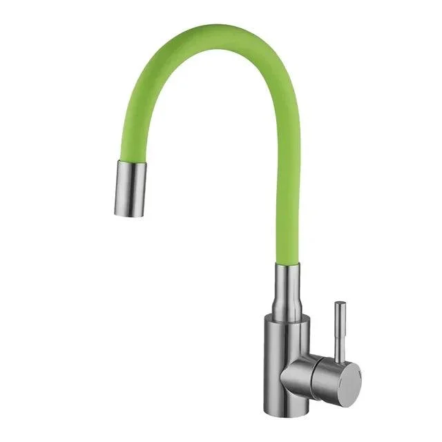 Stainless Steel Kitchen Sink Tap Colorful Hose Kitchen Sink Tap -Bathlova