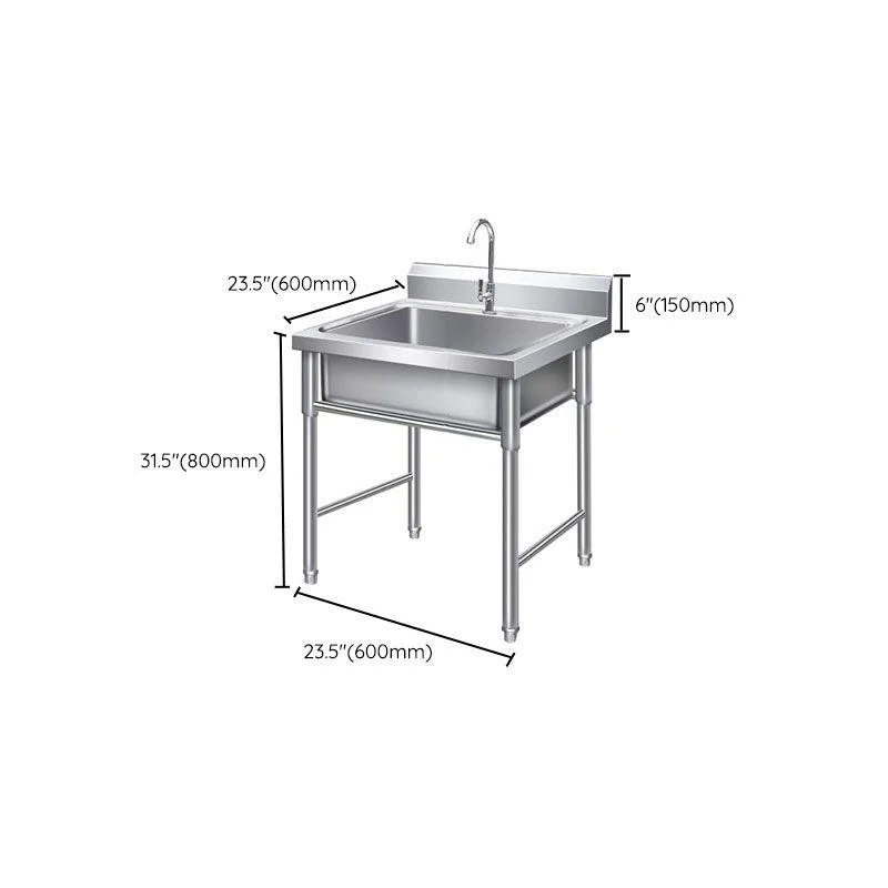 Stainless Steel Kitchen Sink Top Mounted Kitchen Sink with Tap -Bathlova