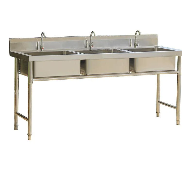 Stainless Steel Kitchen Sink Top Mounted Kitchen Sink with Tap -Bathlova