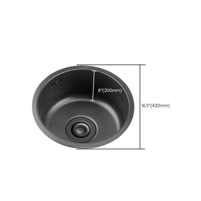 Stainless Steel Kitchen Sinks Modern Style Kitchen Sink with Single Bowl -Bathlova