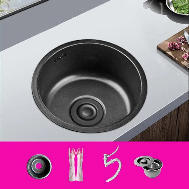 Stainless Steel Kitchen Sinks Modern Style Kitchen Sink with Single Bowl -Bathlova