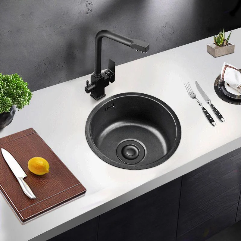 Stainless Steel Kitchen Sinks Modern Style Kitchen Sink with Single Bowl -Bathlova