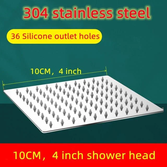 Stainless Steel Rainfall Water Saving High Pressure Bath Shower Head -Bathlova