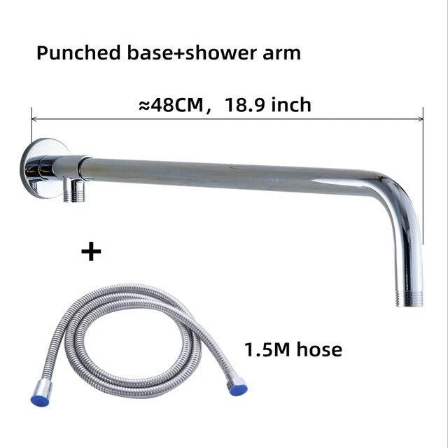 Stainless Steel Rainfall Water Saving High Pressure Bath Shower Head -Bathlova