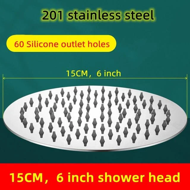 Stainless Steel Rainfall Water Saving High Pressure Bath Shower Head -Bathlova