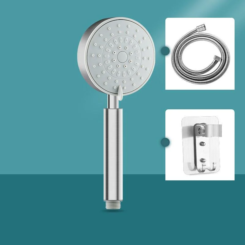 Stainless Steel Round Hand Shower Adjustable Spray Pattern Showerhead -Bathlova