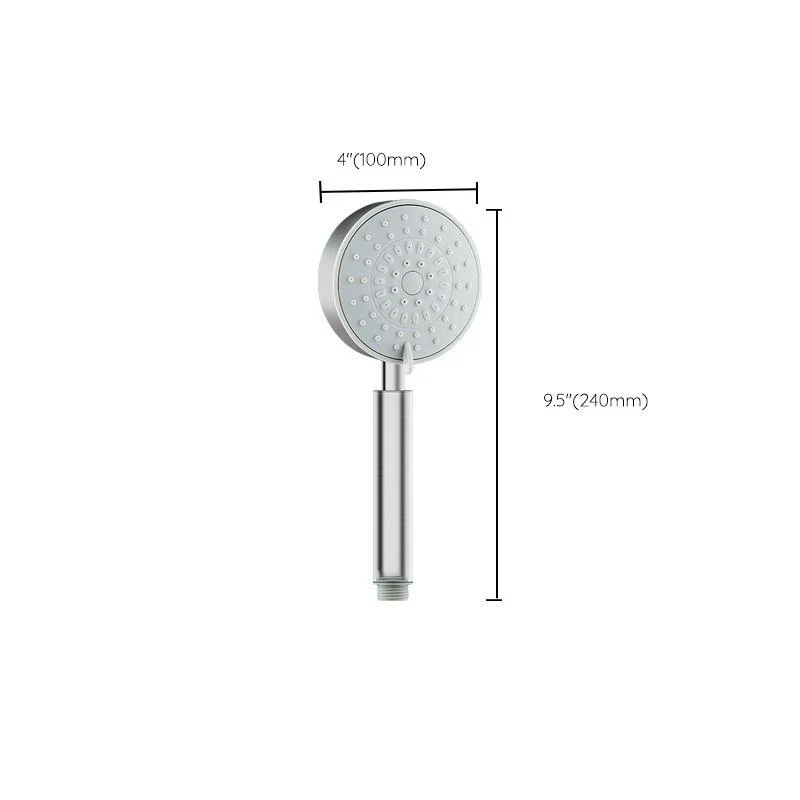 Stainless Steel Round Hand Shower Adjustable Spray Pattern Showerhead -Bathlova