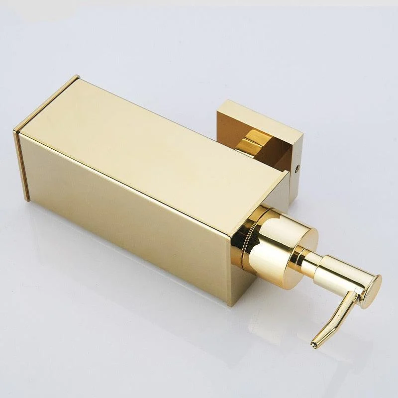 Stainless Steel Soap Dispenser Gold Bathroom Hand Liquid Dispenser -Bathlova