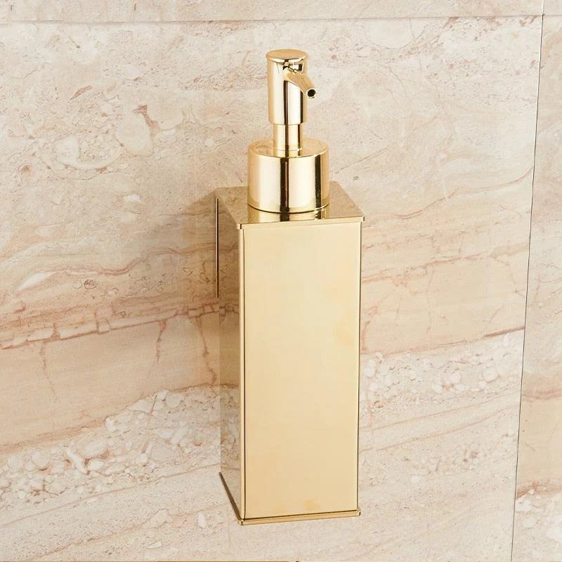 Stainless Steel Soap Dispenser Gold Bathroom Hand Liquid Dispenser -Bathlova