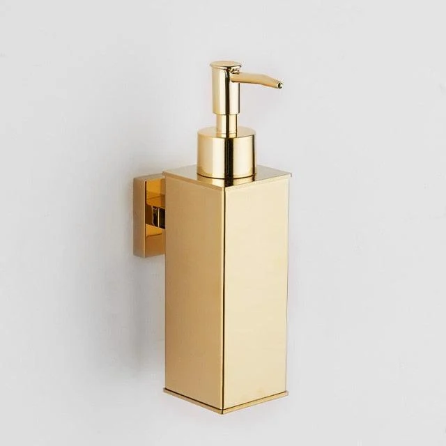 Stainless Steel Soap Dispenser Gold Bathroom Hand Liquid Dispenser -Bathlova