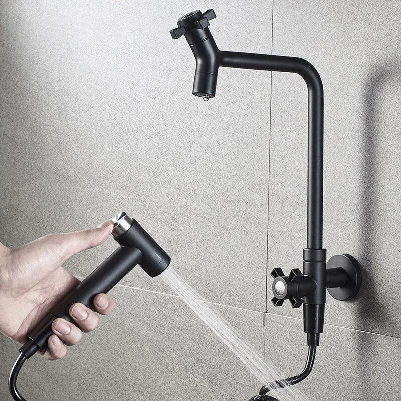 Stainless Steel Tap Multi-function Extended Single Handle Tap -Bathlova