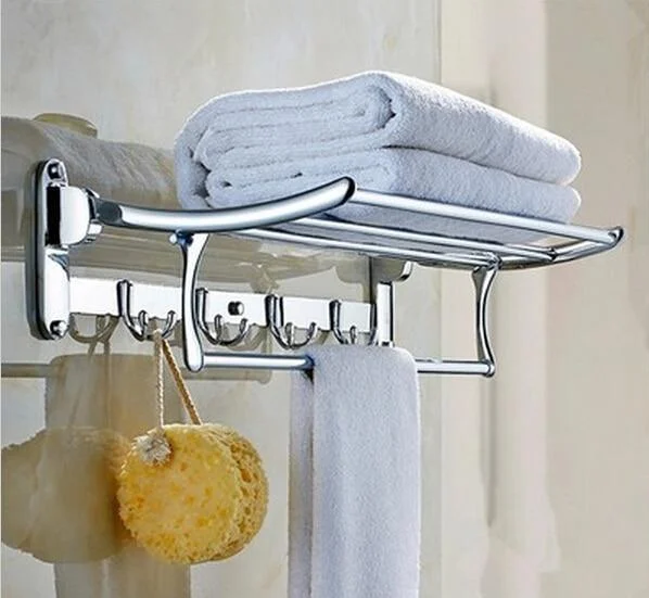 Stainless Steel Towel Rack Single Bar Bathroom Accessory -Bathlova