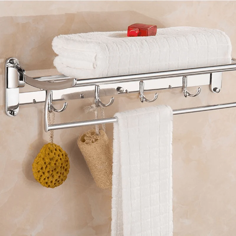 Stainless Steel Towel Rack Single Bar Bathroom Accessory -Bathlova