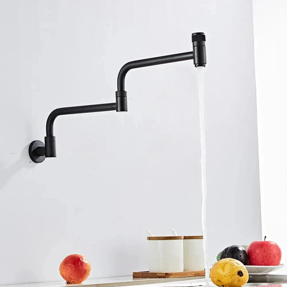 Stainless Steel Wall Mount Kitchen Tap Rotate Bathroom Tap -Bathlova